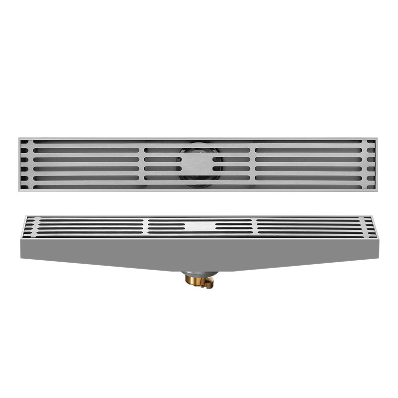 Linear Shower Drain Stainless 304 Tile In - Gebogen afvoertegel-inzetstuk doucheafvoer lang rechthoekig 304