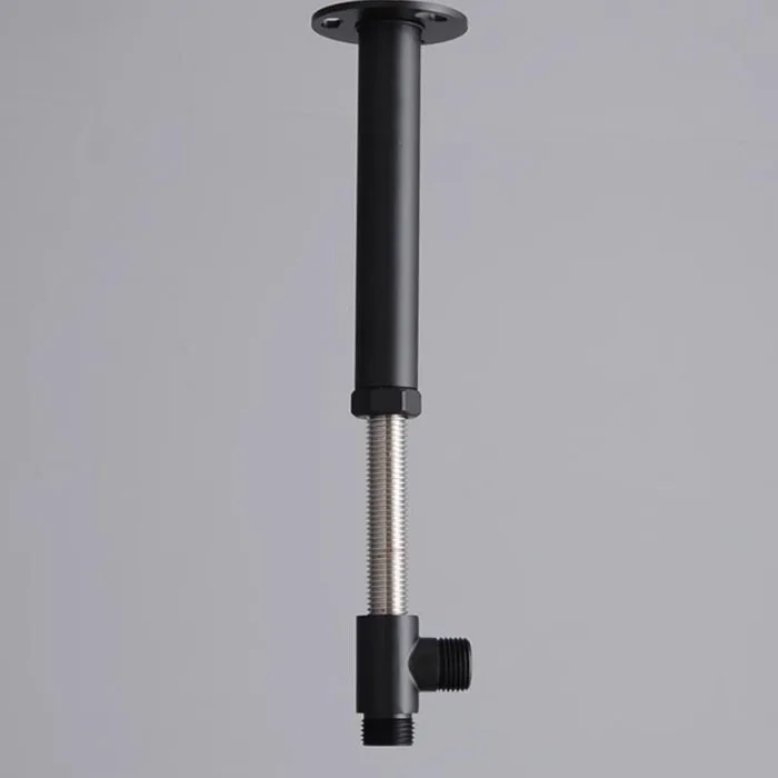 Shower Arm Ceiling Mount Brass Chrome - Zwarte of geborstelde gouden telescopische douchearm,