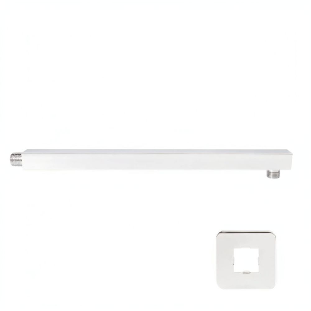 Rainfall Shower Head Ceiling Mount 16 Inch - 40 cm wandmontage, vierkante douchearm, verlengbuis
