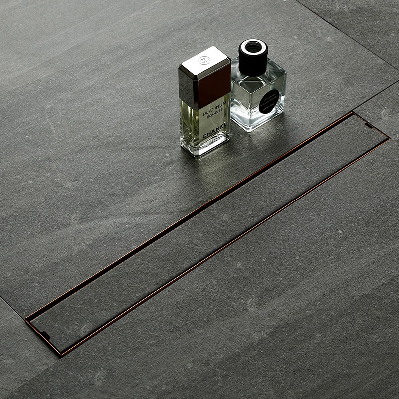 Linear Shower Drain Stainless 304 Tile In - 600mm tegelinzet rechthoekige lineaire vloerafvoer badkamer
