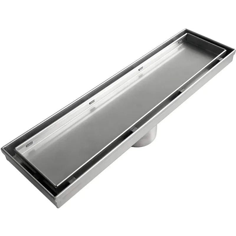 Linear Shower Drain Stainless 304 Tile In - 12 inch rechthoekige gepolijste 304 roestvrijstalen