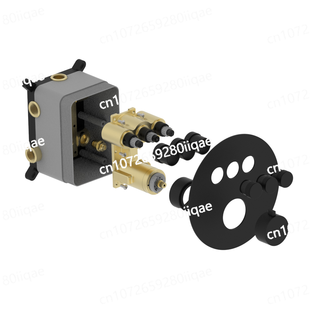Thermostatic Shower Faucet Valve 3 Way - Waterafvoer Klep Wandgemonteerde kraan Verborgen thermostatische