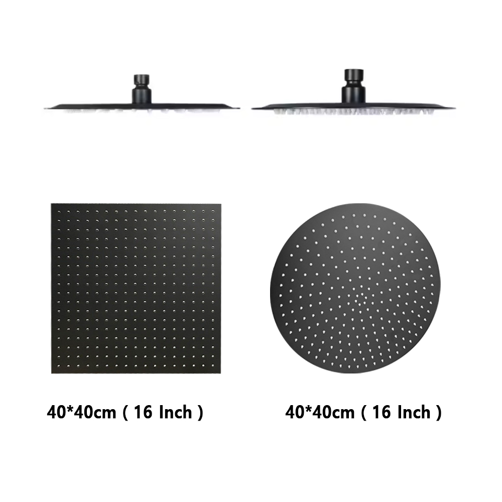 Rainfall Shower Head Ceiling Mount 16 Inch - Vierkante Ronde 16/20/24 Inch Badkamer Douchekop