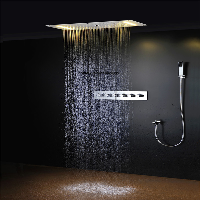 Led Rainfall Shower Head Waterfall - Luxe LED multifunctionele doucheset Mist Regendouche