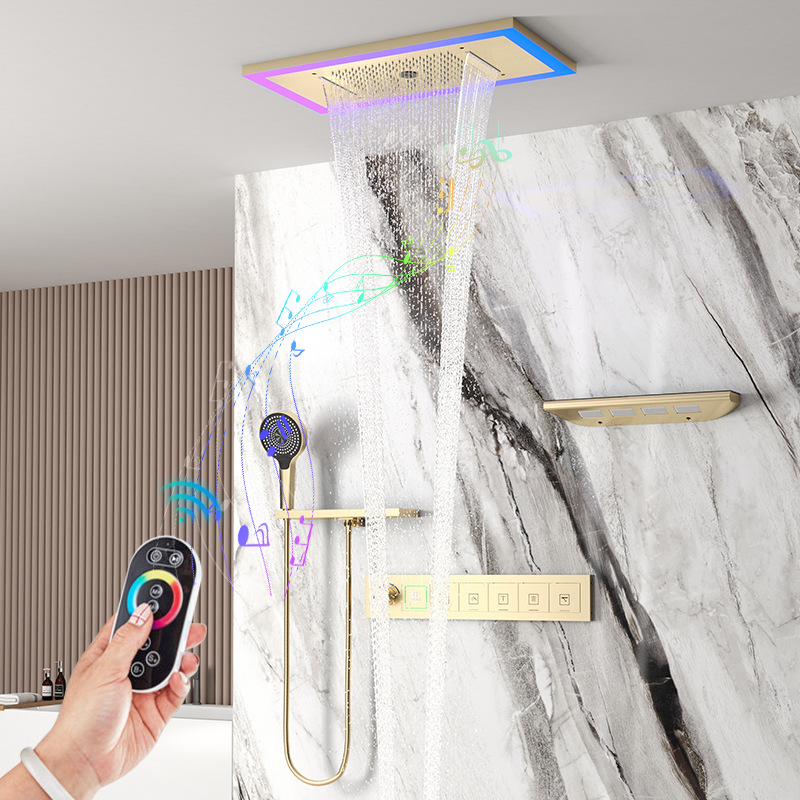Thermostatic Mixing Valve Digital Display - 630*330mm Regendouche Systeem Bluetooth Muziek Digitale