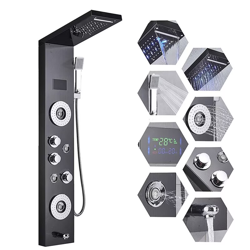 LED-digitaal display douchepan - Led Rainfall Shower Head Waterfall recensie en prijs
