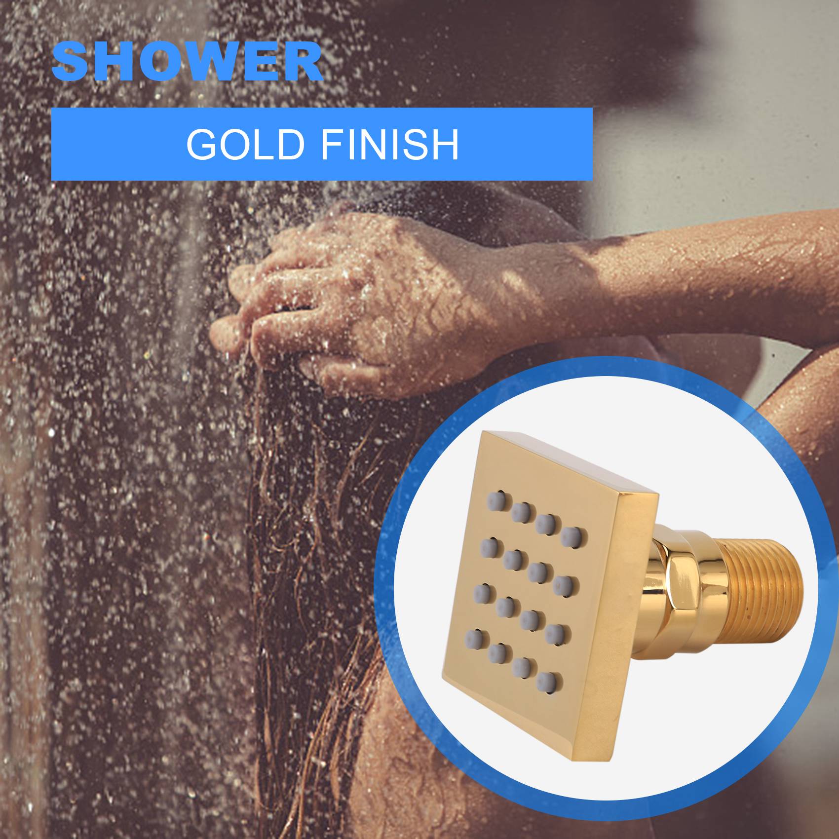 MLGB-2 Inch Douche Body Spray  - Shower Body Jet Massage Spray Square recensie en prijs
