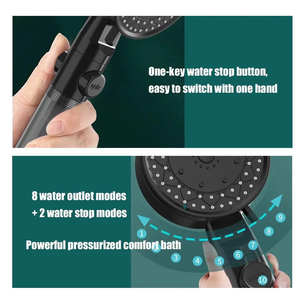 10-spray hogedruk waterbespare - Handheld Shower Head High Pressure Filter recensie en prijs