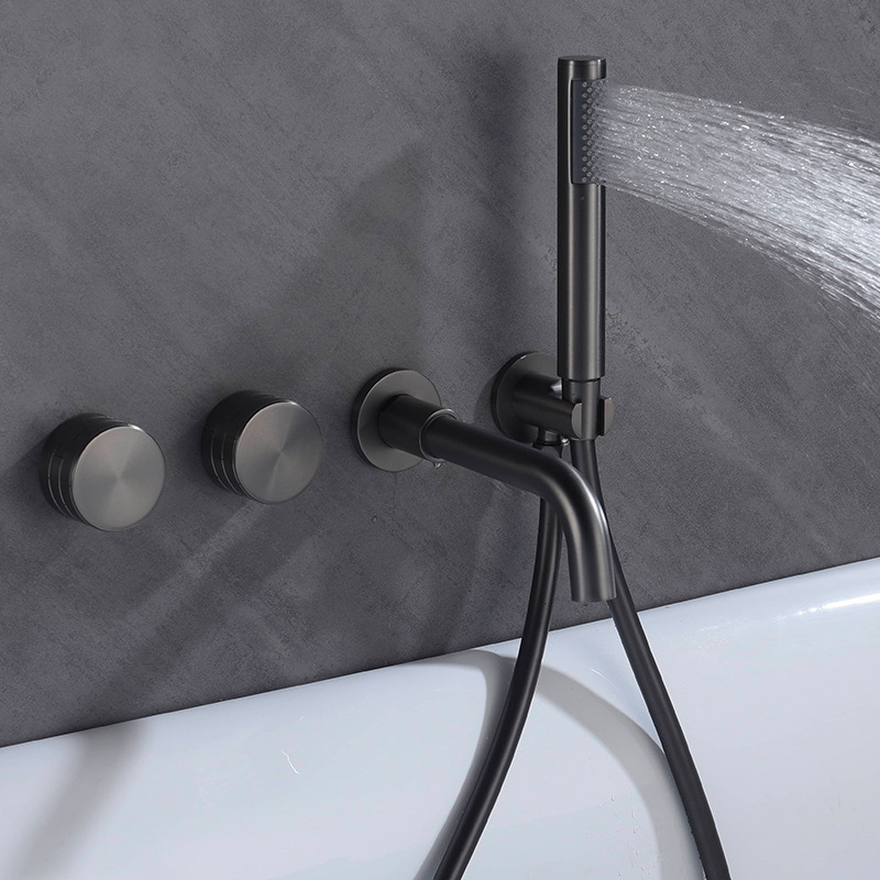 Geborstelde Nikkel Badkraan, W - Freestanding Bathtub Filler Faucet Floor recensie en prijs