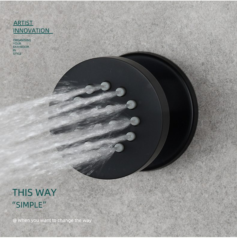 Nieuwe messing douchekoppen me - Shower Body Jet Massage Spray Square recensie en prijs