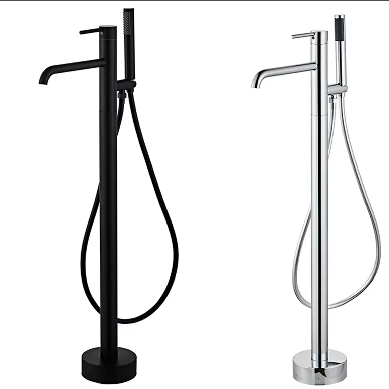 # ￥Vloerstaande badkraan douch - Freestanding Bathtub Filler Faucet Floor recensie en prijs