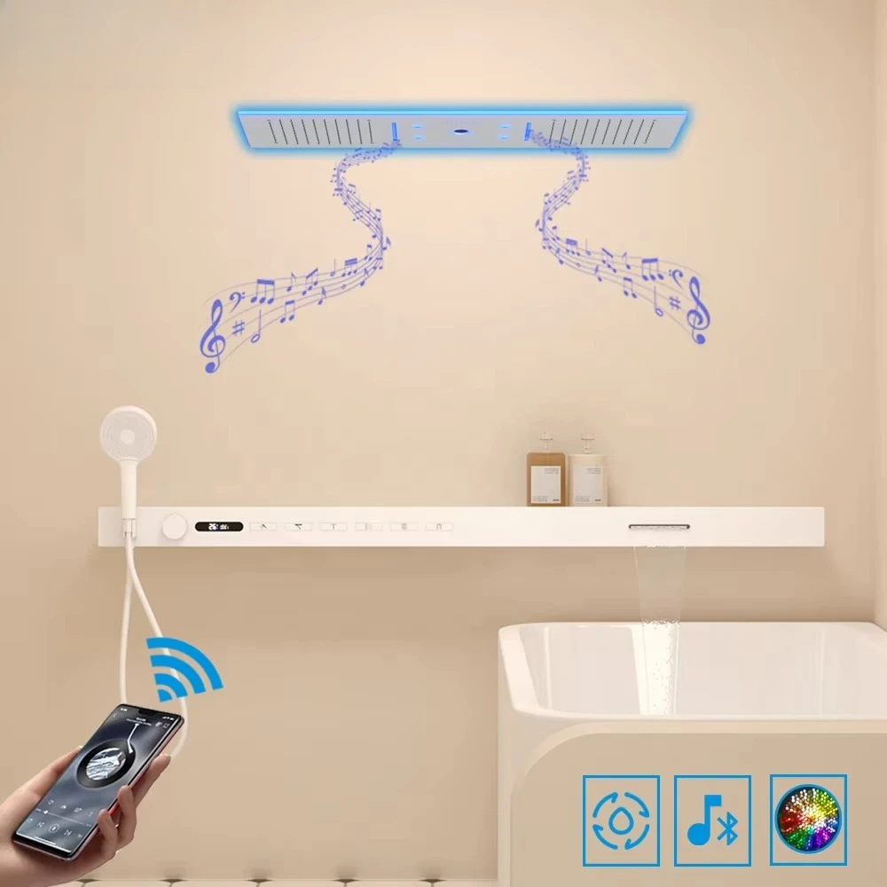 2026 Muziek Douchekop LED 1400 - Led Rainfall Shower Head Waterfall recensie en prijs