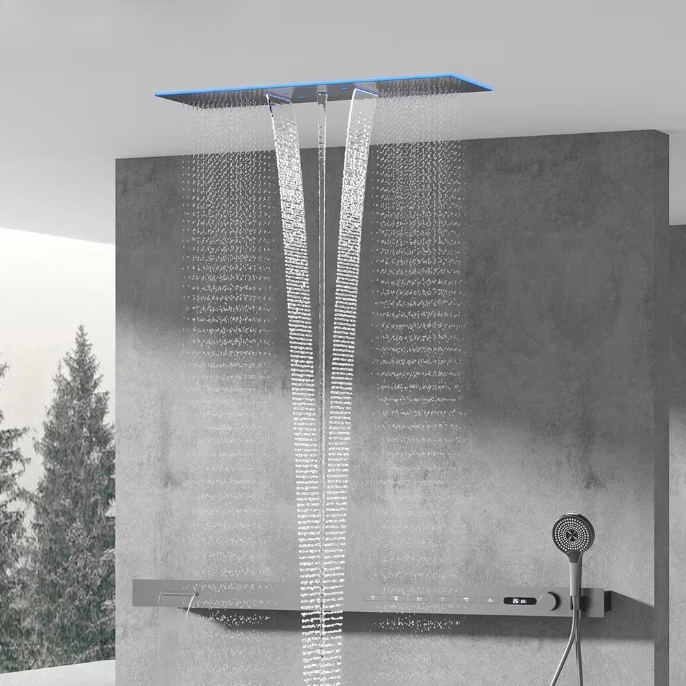 2026 Muziek Douchekop LED 1400 - Led Rainfall Shower Head Waterfall recensie en prijs