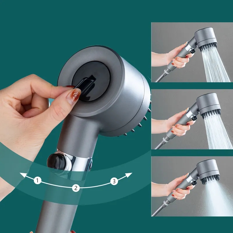 Hogedruk Douchekop Zwart 3 Mod - Handheld Shower Head High Pressure Filter recensie en prijs