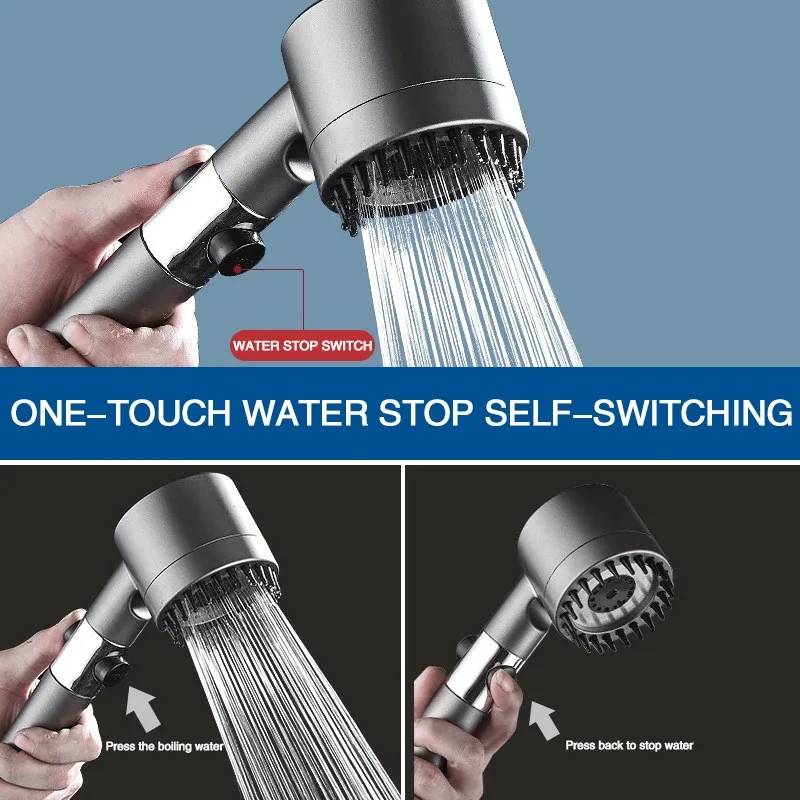 Hogedruk Douchekop Zwart 3 Mod - Handheld Shower Head High Pressure Filter recensie en prijs
