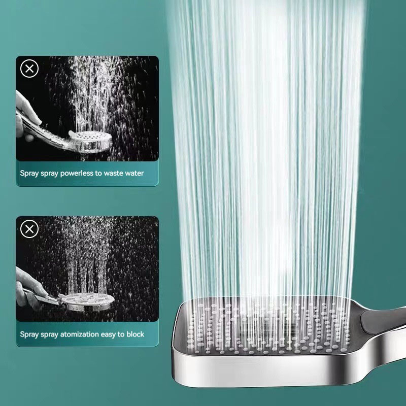 3-modi Handdouche met borstel  - Handheld Shower Head High Pressure Filter recensie en prijs