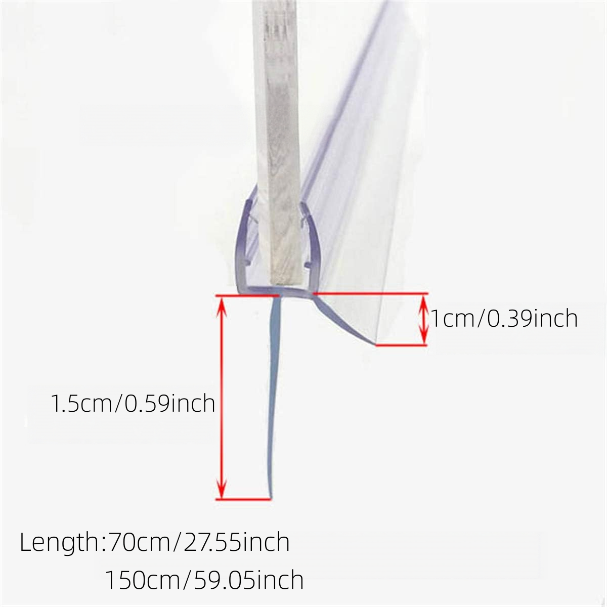 1/2/3 stuks Frameloze Douchede - Shower Door Bottom Seal Strip Sweep recensie en prijs
