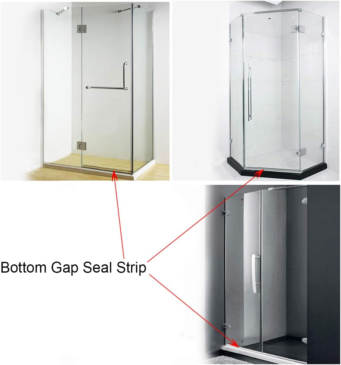 1/2/3 stuks Frameloze Douchede - Shower Door Bottom Seal Strip Sweep recensie en prijs