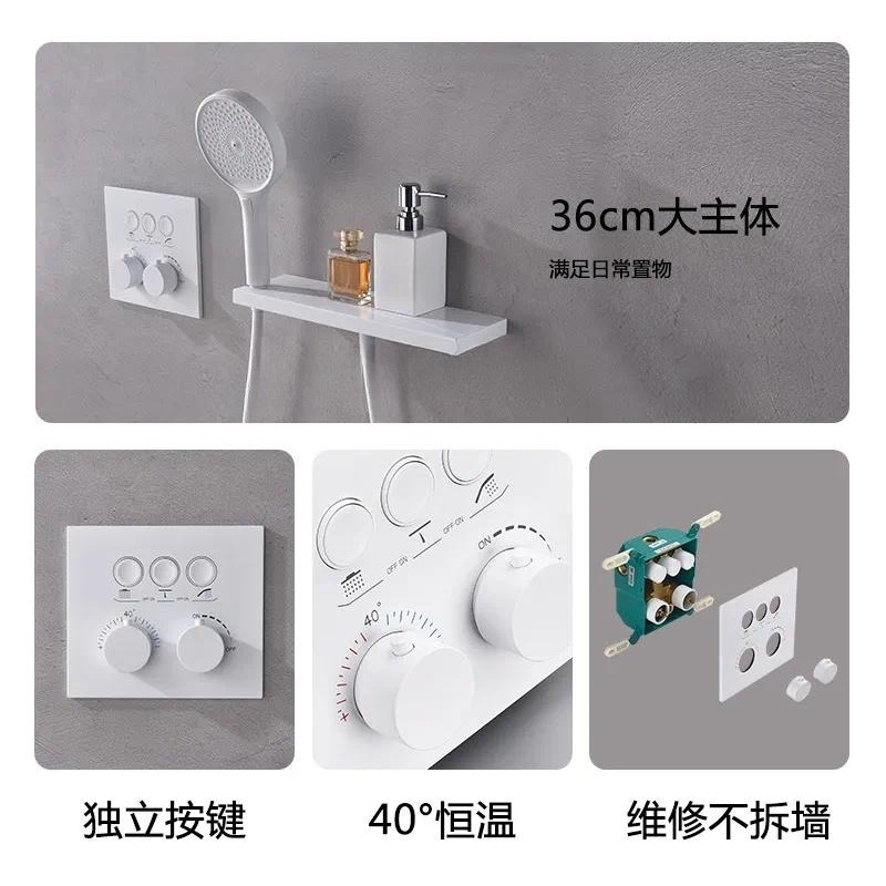 Duitse, witte, wandmontage the - Concealed Thermostatic Shower System Set recensie en prijs