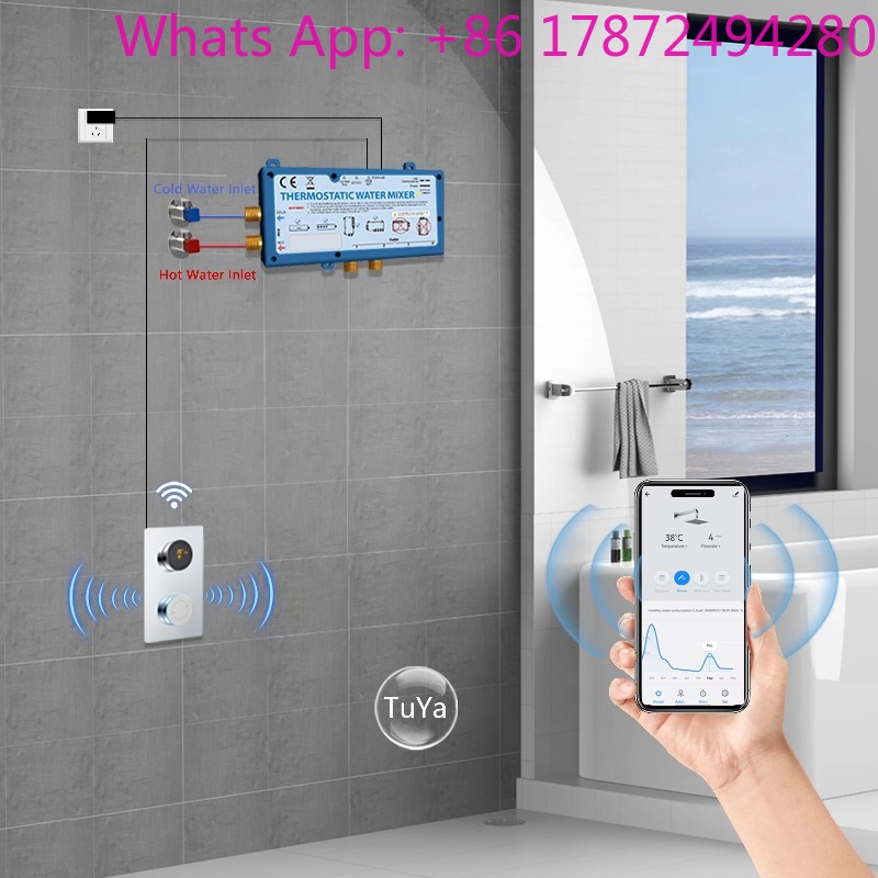 WiFi APP-gestuurde verborgen d - Concealed Thermostatic Shower System Set recensie en prijs