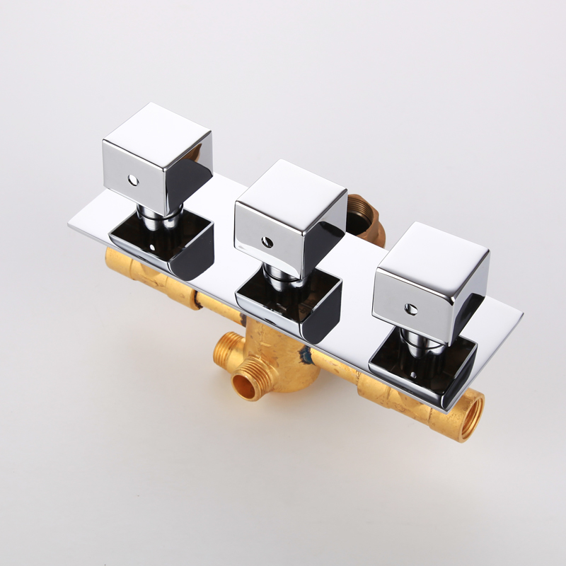 Messing verborgen 3-weg douche - Thermostatic Shower Faucet Valve 3 Way recensie en prijs