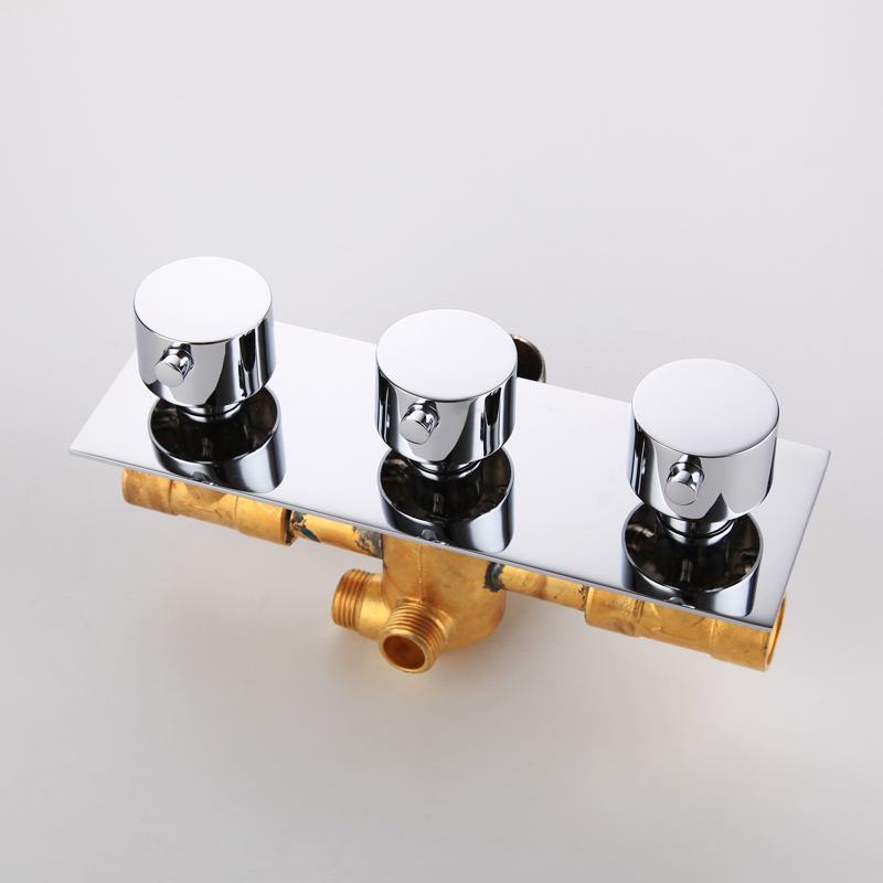 Messing verborgen 3-weg douche - Thermostatic Shower Faucet Valve 3 Way recensie en prijs