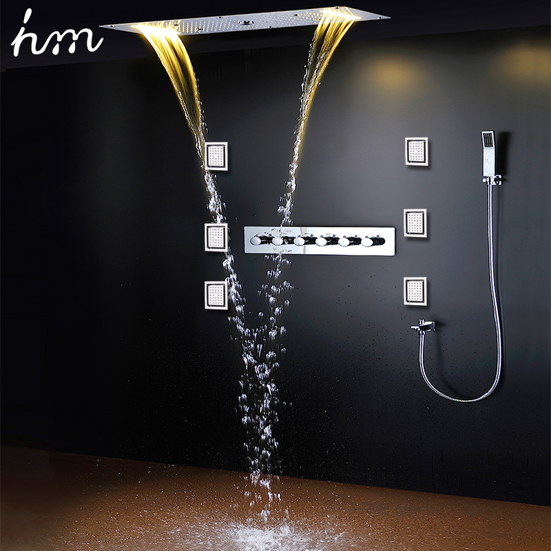 hm Luxe Plafond LED Doucheset  - Led Rainfall Shower Head Waterfall recensie en prijs
