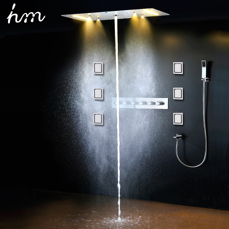 hm Luxe Plafond LED Doucheset  - Led Rainfall Shower Head Waterfall recensie en prijs