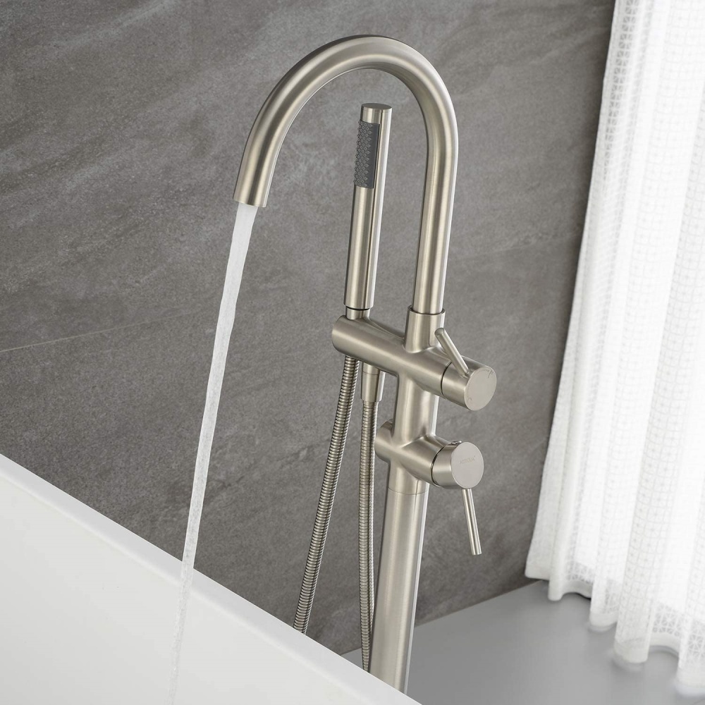 Vrijstaande badvuller Waterval - Freestanding Bathtub Filler Faucet Floor recensie en prijs