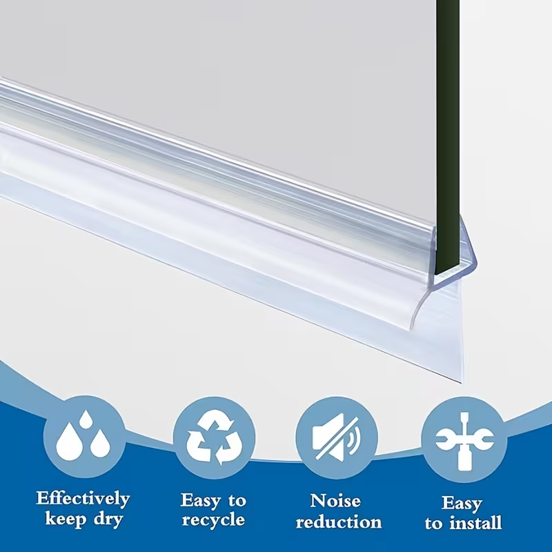 1/2 stuks PVC Douchewand Afdic - Shower Door Bottom Seal Strip Sweep recensie en prijs