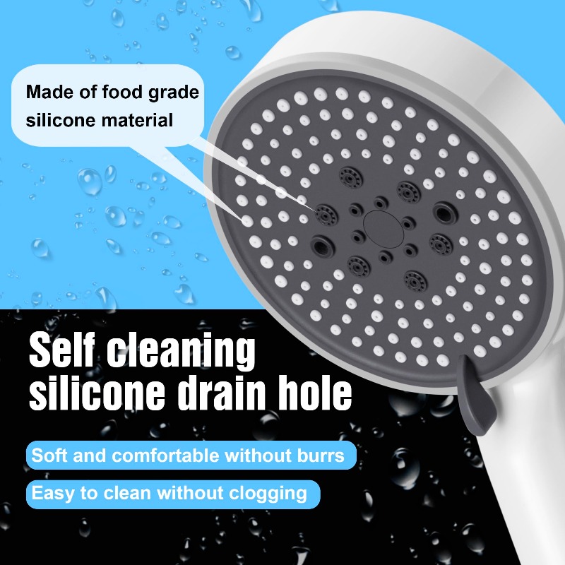 Douchekopset met vijf snelhede - Handheld Shower Head High Pressure Filter recensie en prijs
