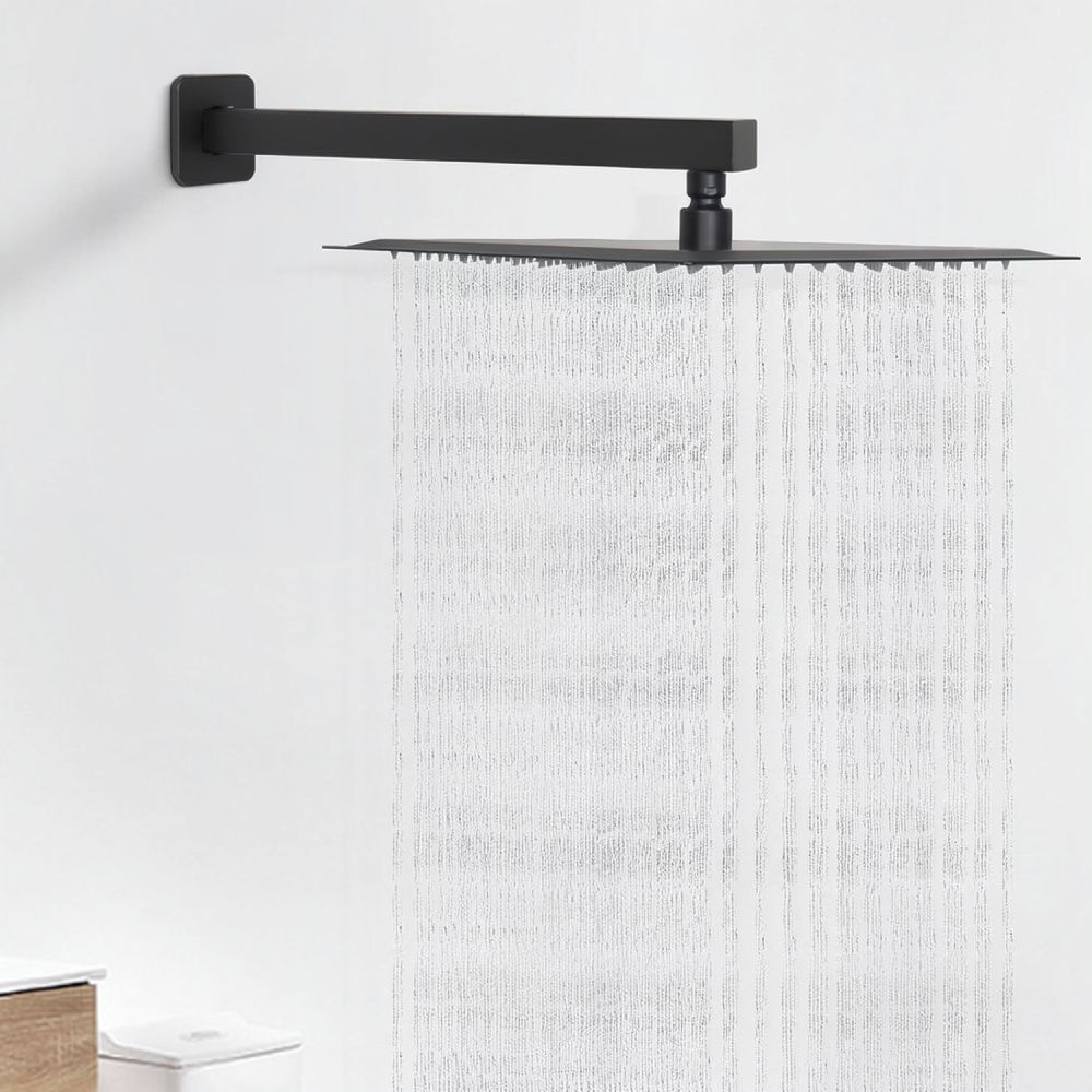 40 cm wandmontage, vierkante d - Rainfall Shower Head Ceiling Mount 16 Inch recensie en prijs