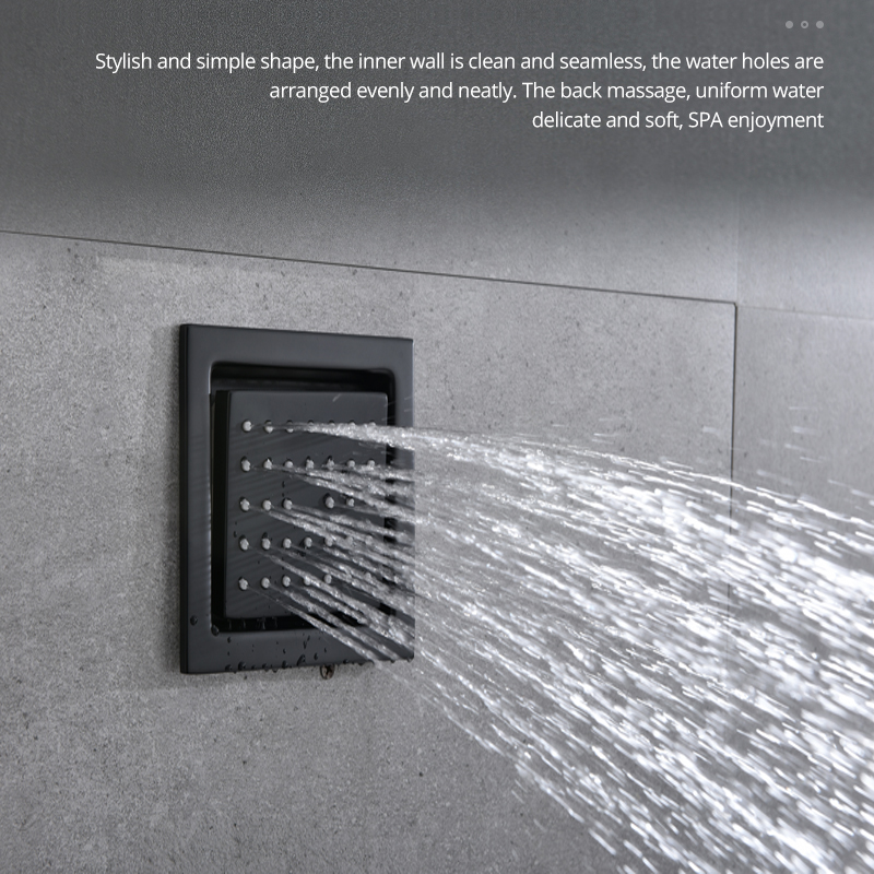 4-inch douche lichaamsmondstuk - Shower Body Jet Massage Spray Square recensie en prijs