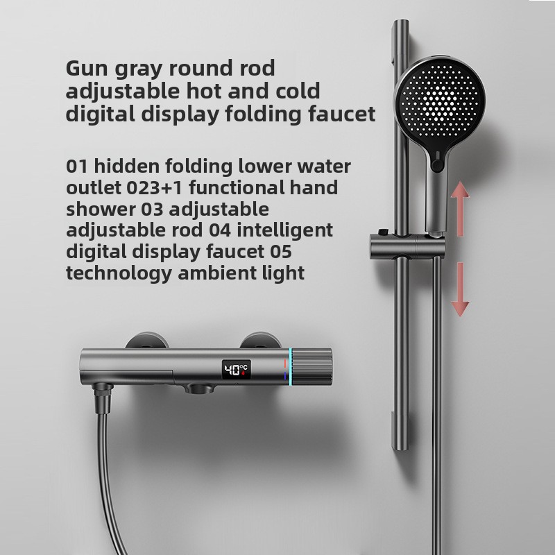 Minimalistische gunmetal grijz - Thermostatic Mixing Valve Digital Display recensie en prijs