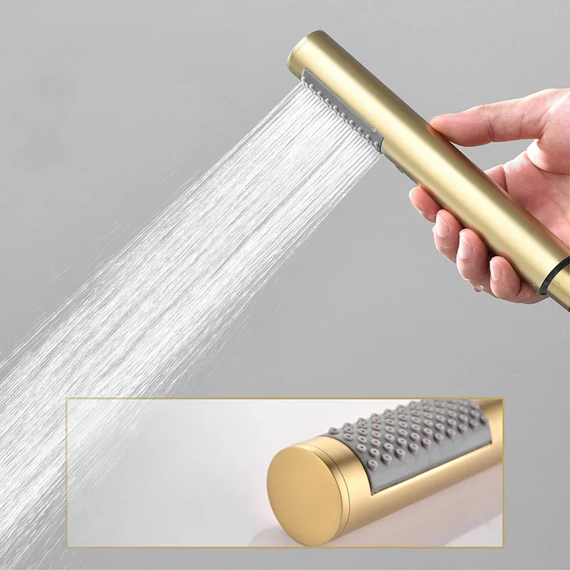 Geborsteld gouden dubbel funct - Concealed Thermostatic Shower System Set recensie en prijs