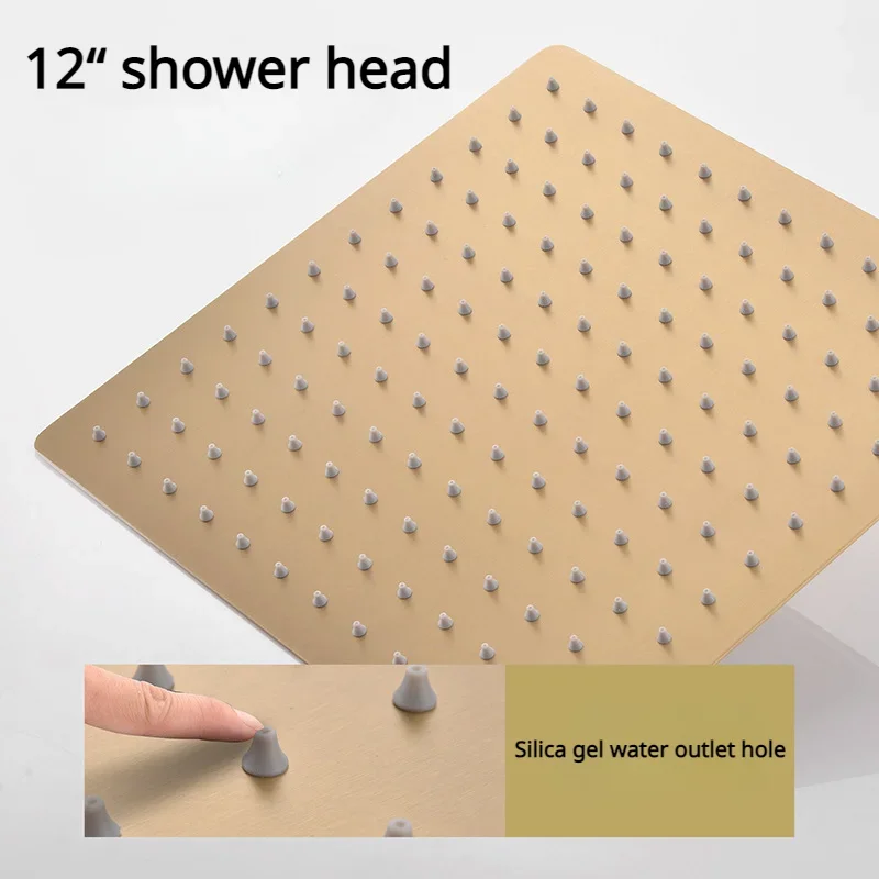 Geborsteld gouden dubbel funct - Concealed Thermostatic Shower System Set recensie en prijs