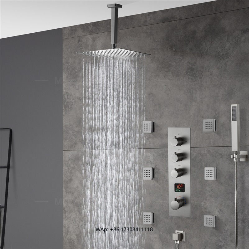 Luxe badkamer thermostatisch d - Concealed Thermostatic Shower System Set recensie en prijs
