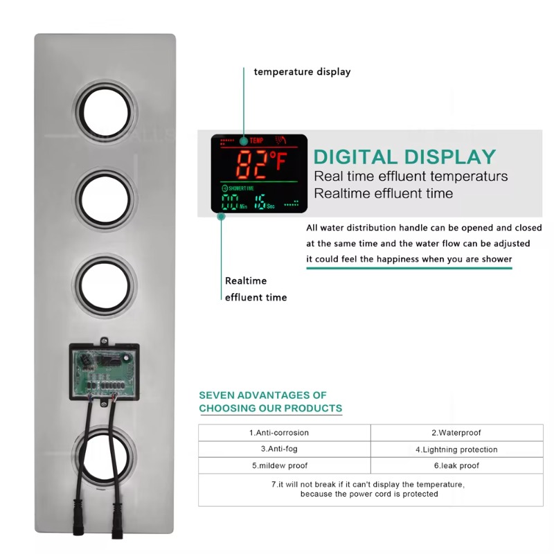 Luxe badkamer thermostatisch d - Concealed Thermostatic Shower System Set recensie en prijs