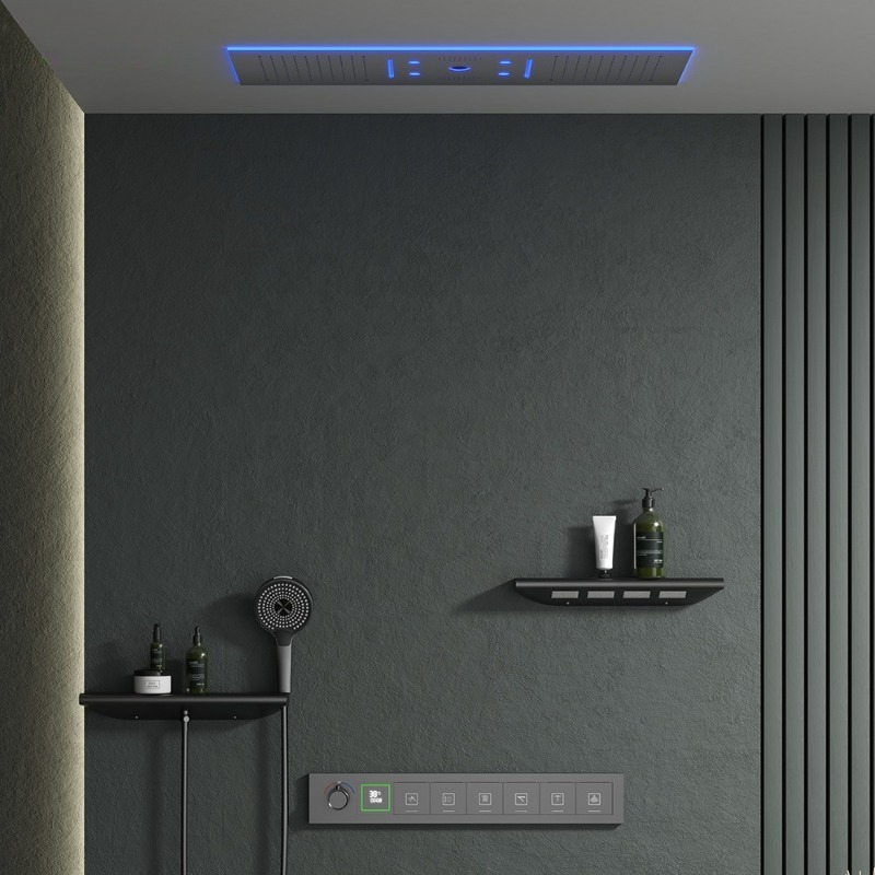 Muziek Doucheset Badkamer LED  - Led Rainfall Shower Head Waterfall recensie en prijs