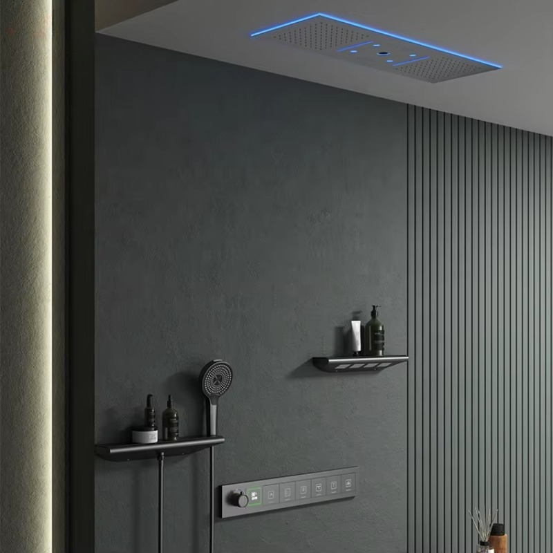 Muziek Doucheset Badkamer LED  - Led Rainfall Shower Head Waterfall recensie en prijs
