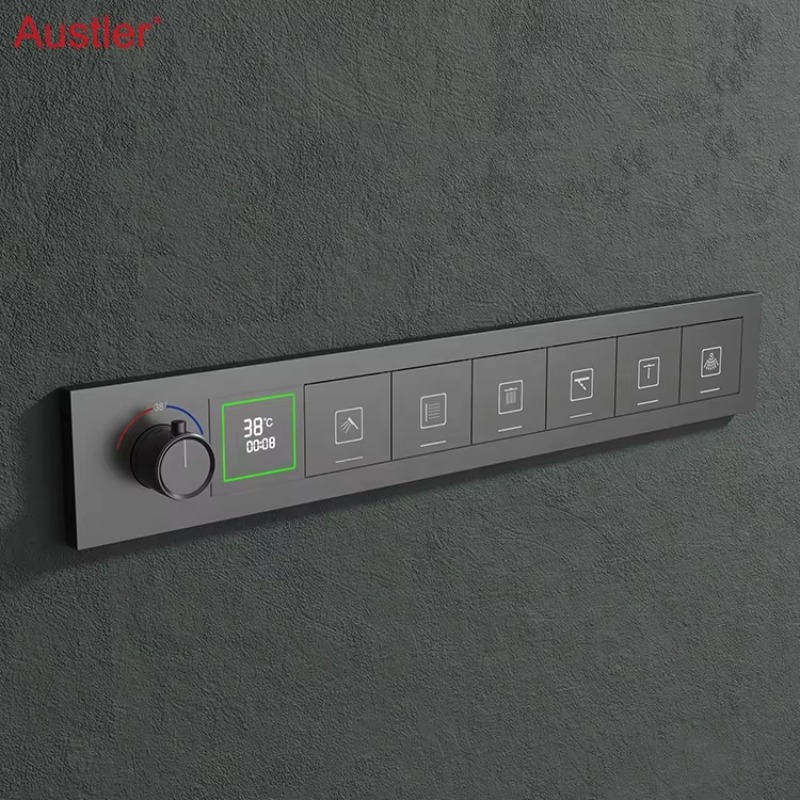 Muziek Doucheset Badkamer LED  - Led Rainfall Shower Head Waterfall recensie en prijs