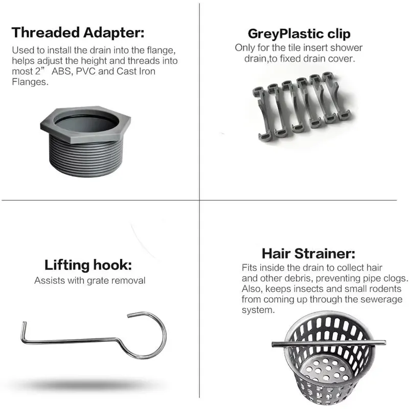 12 inch rechthoekige gepolijst - Linear Shower Drain Stainless 304 Tile In recensie en prijs