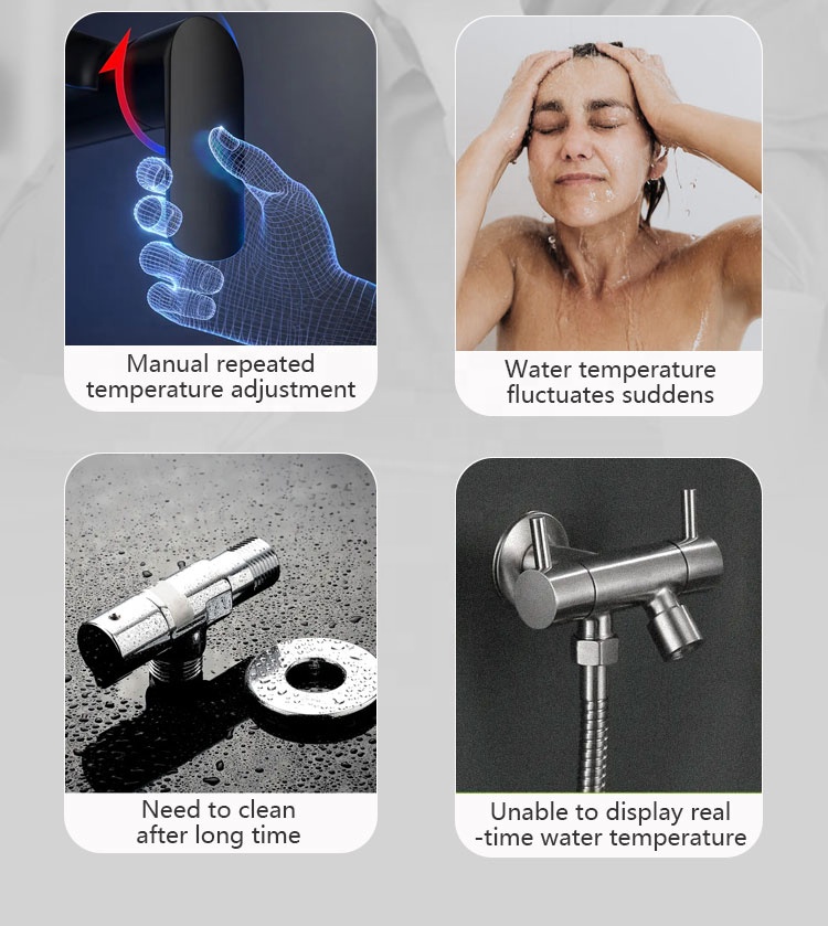 Professionele slimme douchecon - Thermostatic Mixing Valve Digital Display recensie en prijs