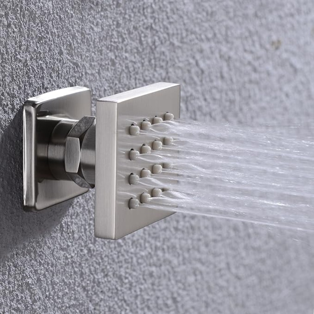 Chroom Zwart Messing Lichaamss - Shower Body Jet Massage Spray Square recensie en prijs