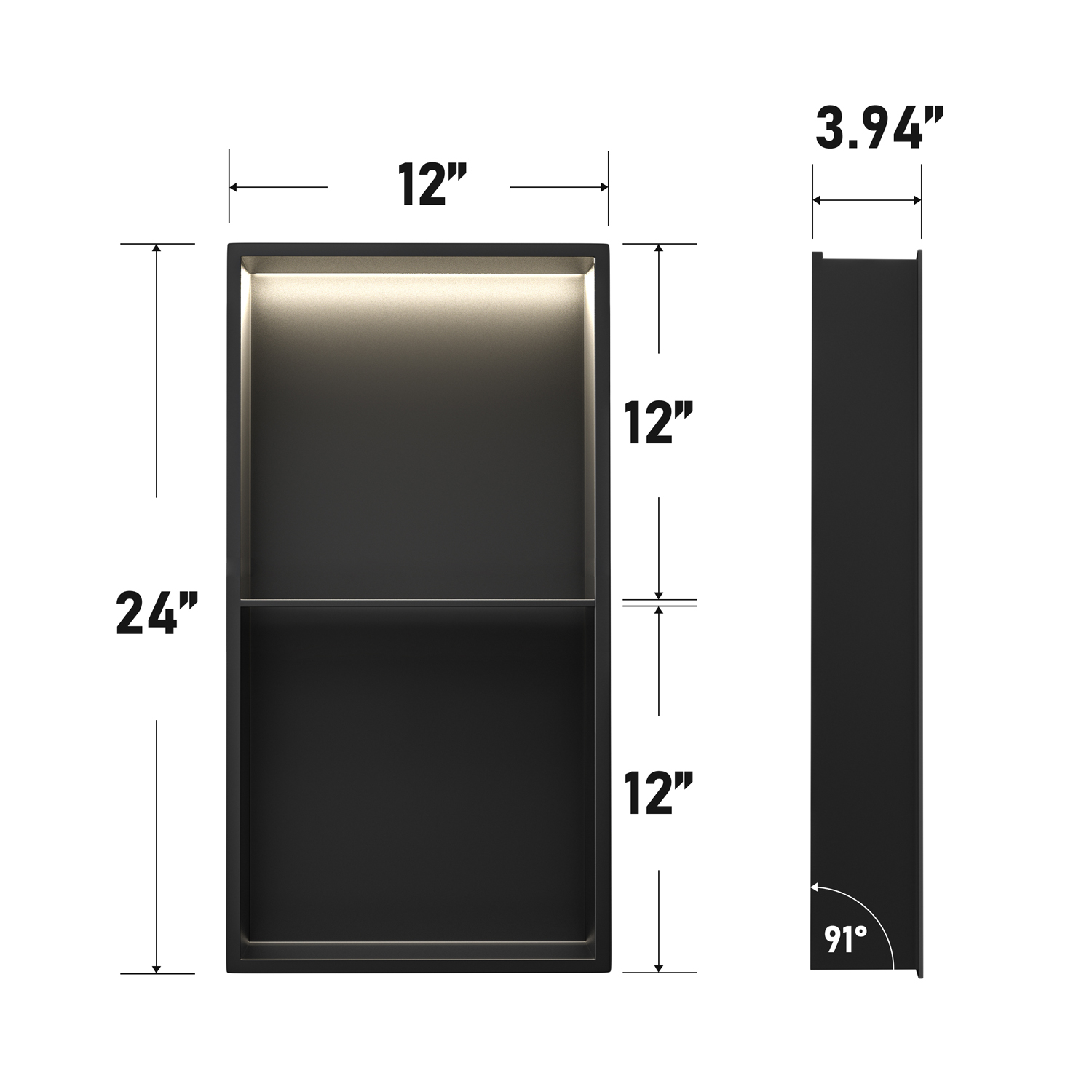 Groothandel op maat gemaakte 3 - Shower Niche Stainless Steel Recessed recensie en prijs