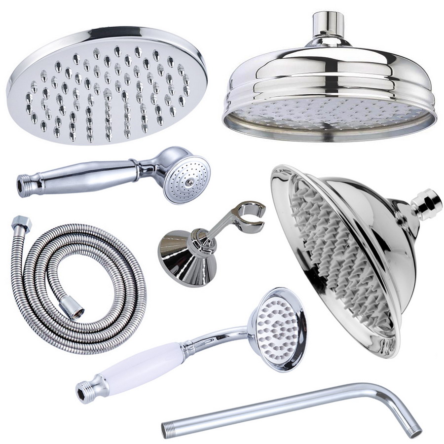 Gepolijst chroom 8 inch ronde  - Shower Arm Ceiling Mount Brass Chrome recensie en prijs