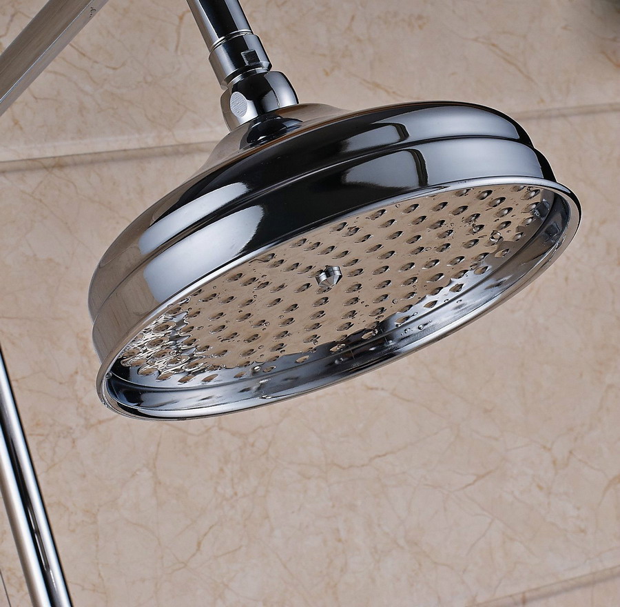 Gepolijst chroom 8 inch ronde  - Shower Arm Ceiling Mount Brass Chrome recensie en prijs