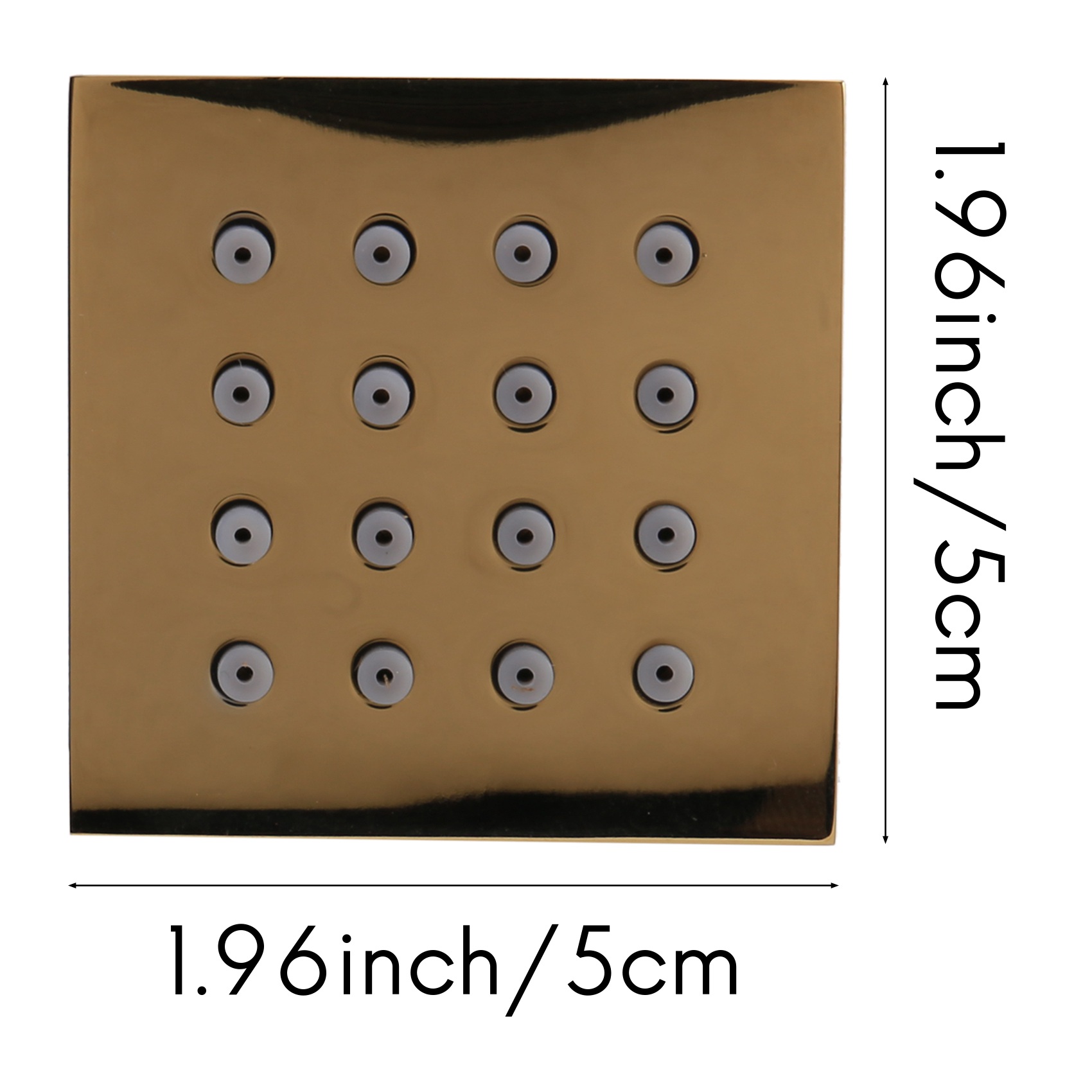 AT44-2 Inch Douche Body Spray  - Shower Body Jet Massage Spray Square recensie en prijs