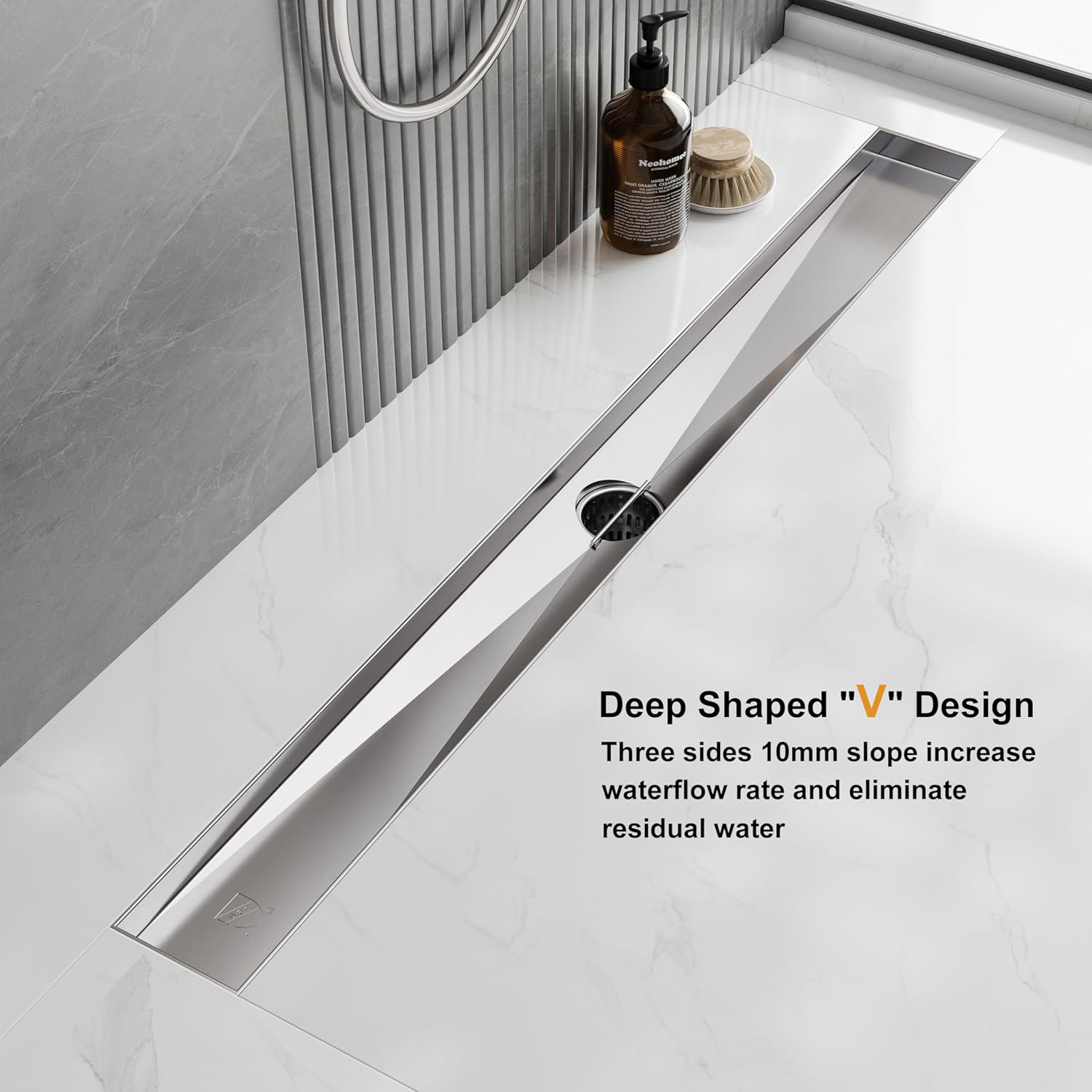 Moderne aanpasbare 304 roestvr - Linear Shower Drain Stainless 304 Tile In recensie en prijs