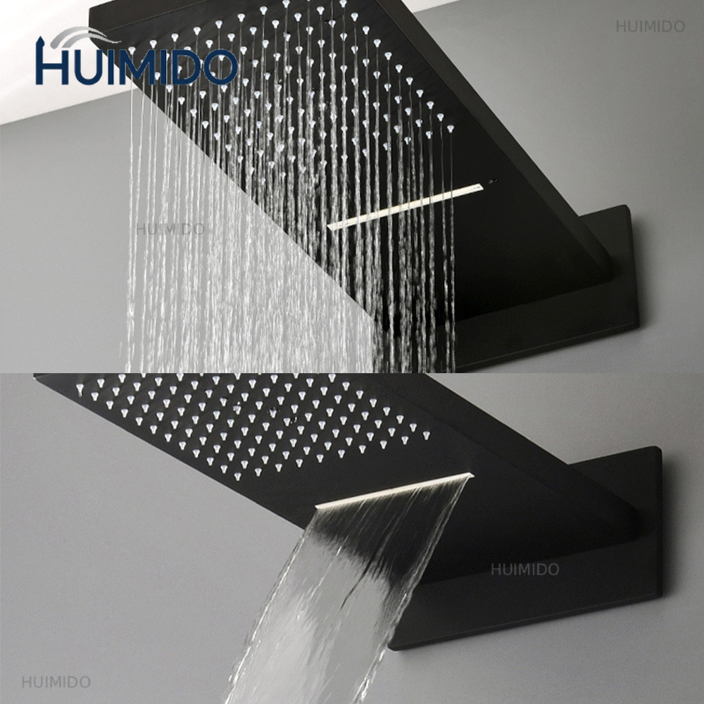 Zwarte douchekop Regendouche W - Led Rainfall Shower Head Waterfall recensie en prijs